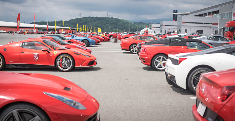 Illustration for article titled This Is How Japan Throws A Ferrari Party